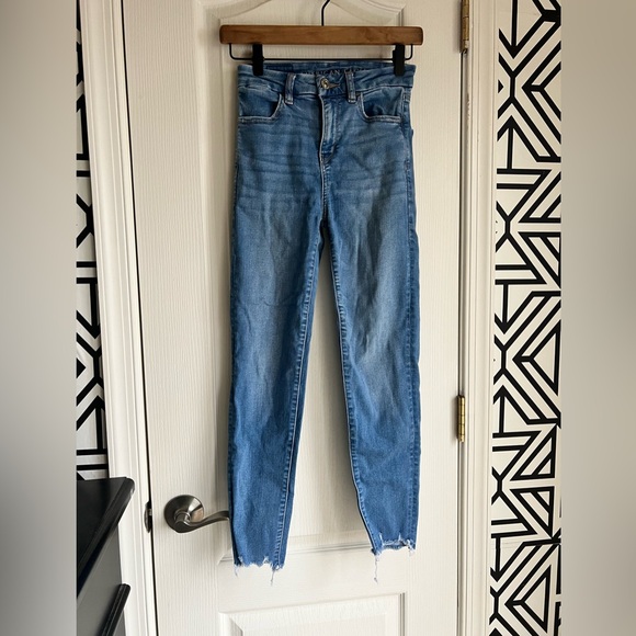 American eagle curvy hi rise Jeggings size 00 - Picture 1 of 3